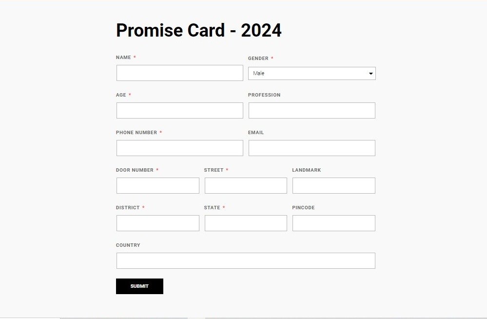 PJS Paul Promise Card 2024 Promise Rege 2024 Open Newz